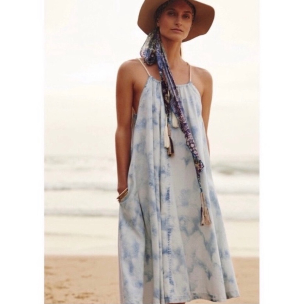 Anthropologie Holding Horses Tie Dye Swing Dress